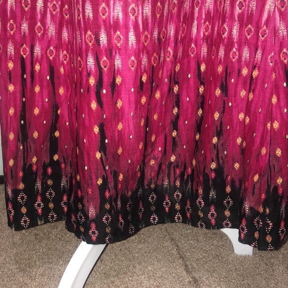 Chico’s bohemian maxi skirt size 1 - Picture 4 of 5